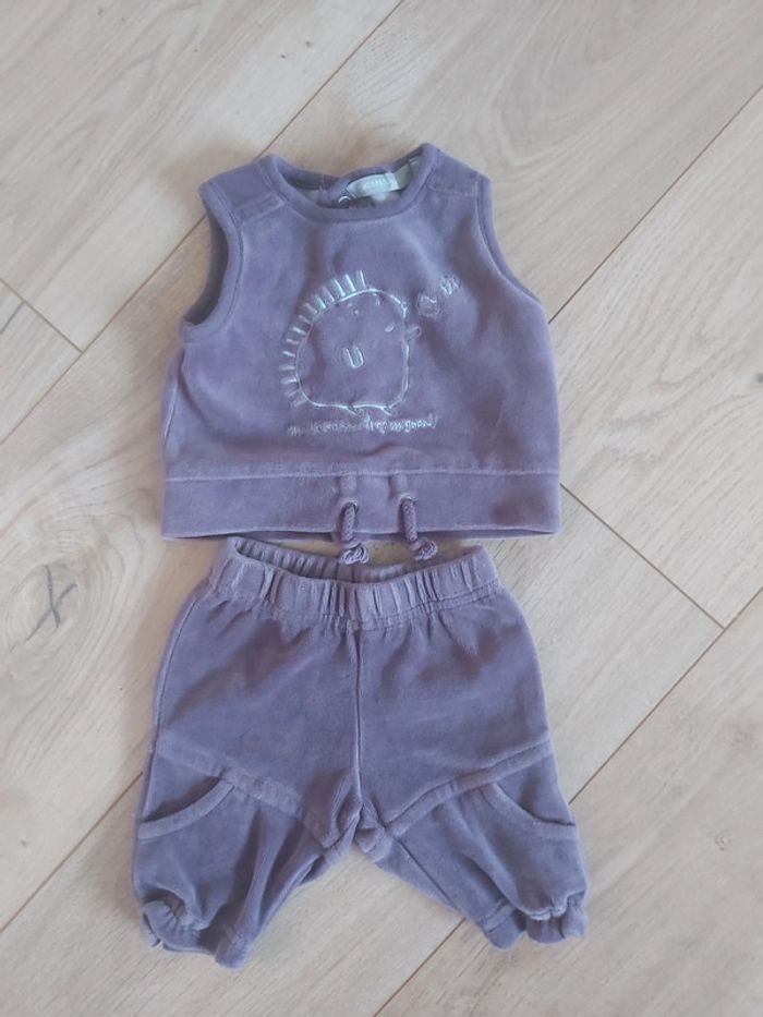 Ensemble velours fille 1 mois (78)