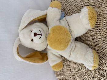 Lapin GIPSY Doudou peluche jaune