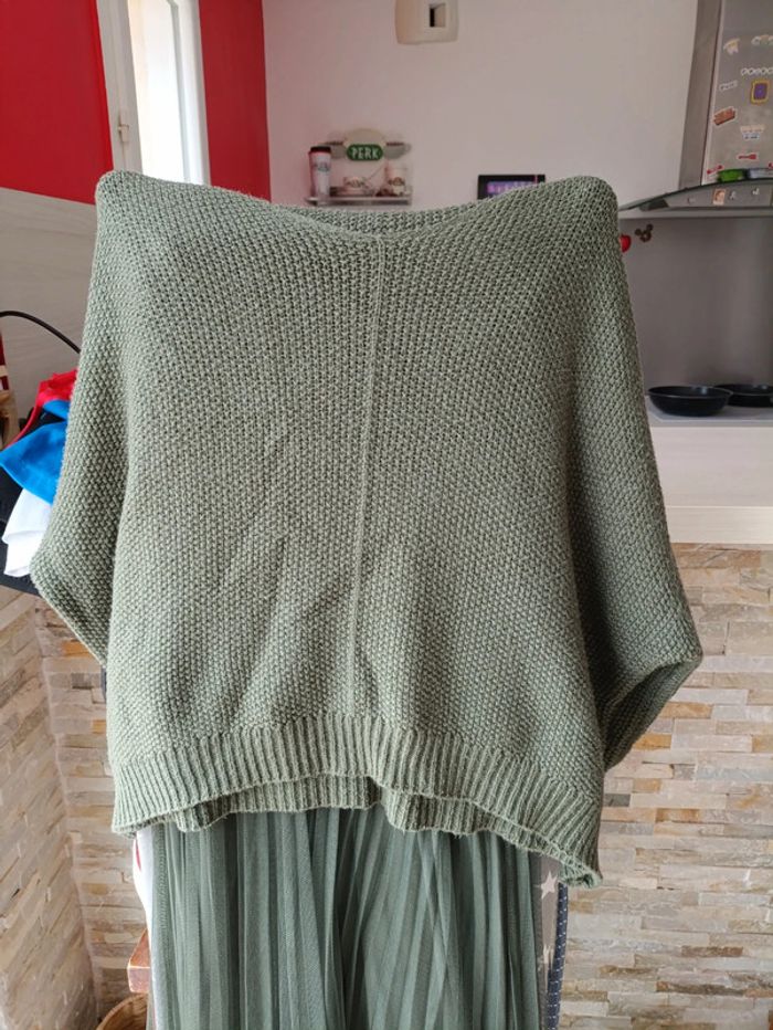 Robe jupon tulle kaki et son pull - photo numéro 5