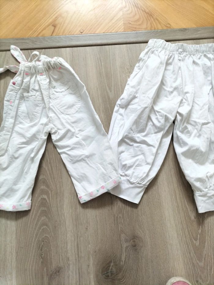 2 pantalons blancs été - photo numéro 6
