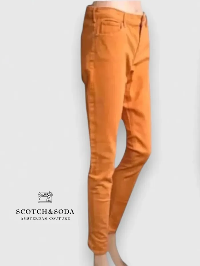 Jean Scotch & Soda maison scotch , coupe skinny , taille mi-haute ,extensible