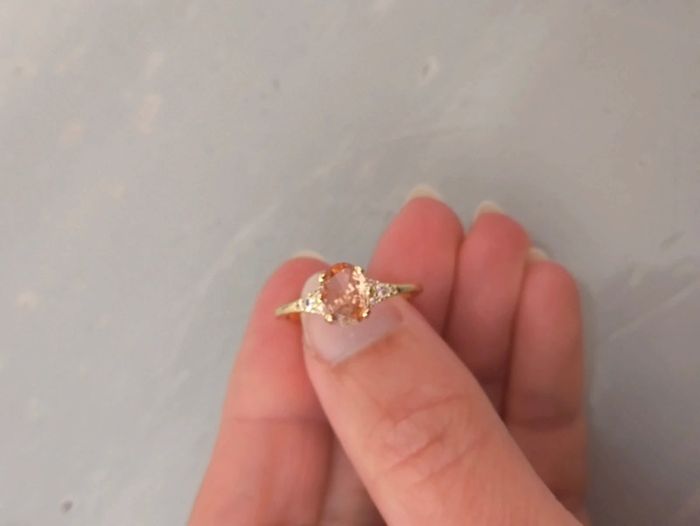 Bague pierre orange - photo numéro 3