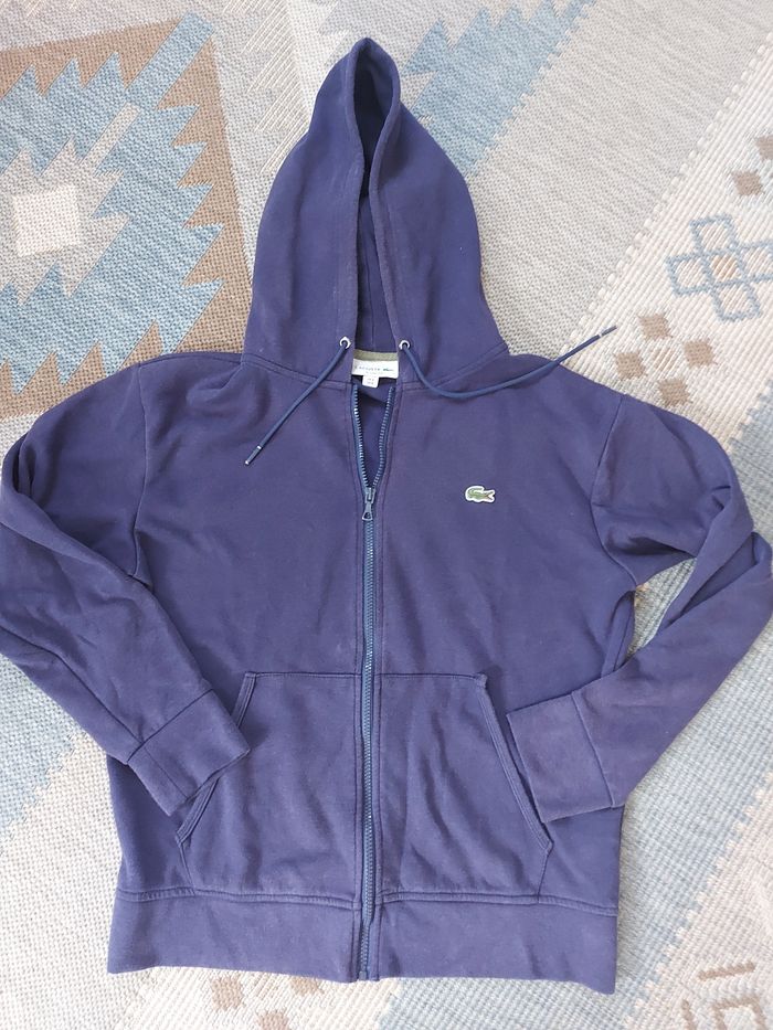 Lacoste pull zip à capuche