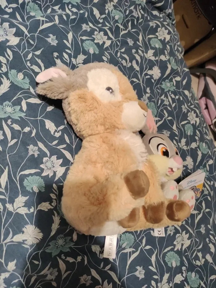 Lot de 2 Très belles peluches Disney Bambi et panpan neuve avec étiquette - photo numéro 2