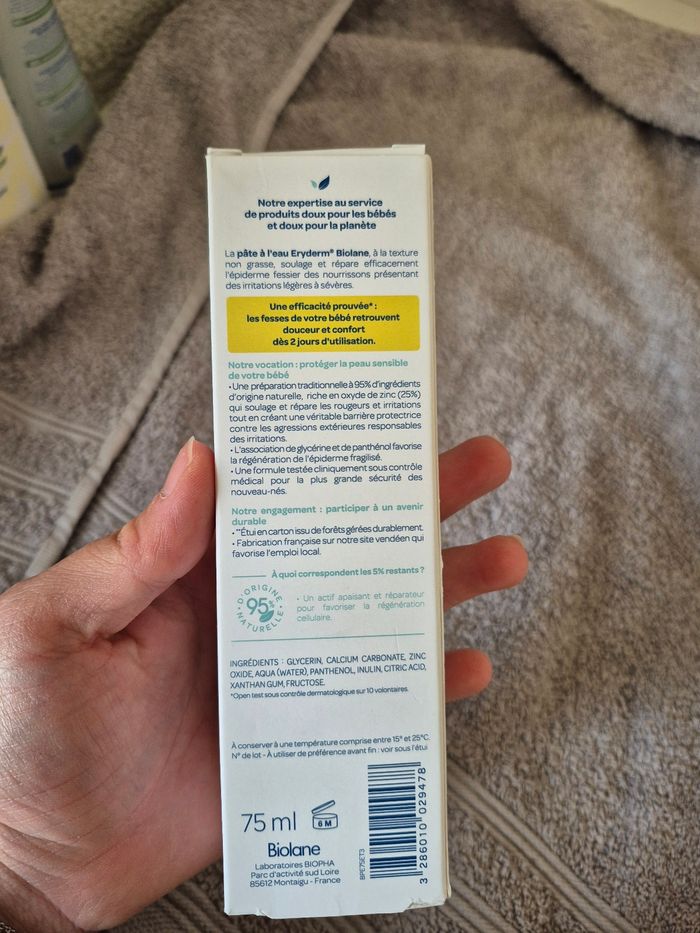 Pâte à l'eau Eryderm Biolane - photo numéro 3