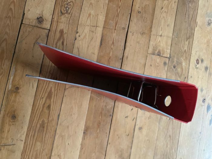 Classeur rouge à levier A4 avec renforts - photo numéro 5