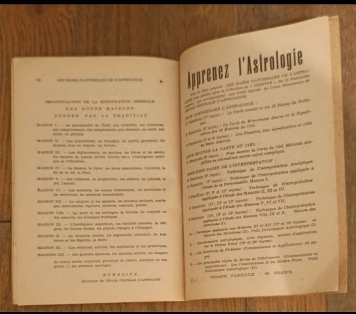 Rare fascicule d'astrologie de 1952 d'Armand Barbault vintage - photo numéro 7