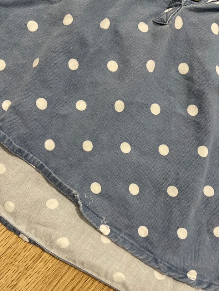 Blouse bleu à pois - photo numéro 2