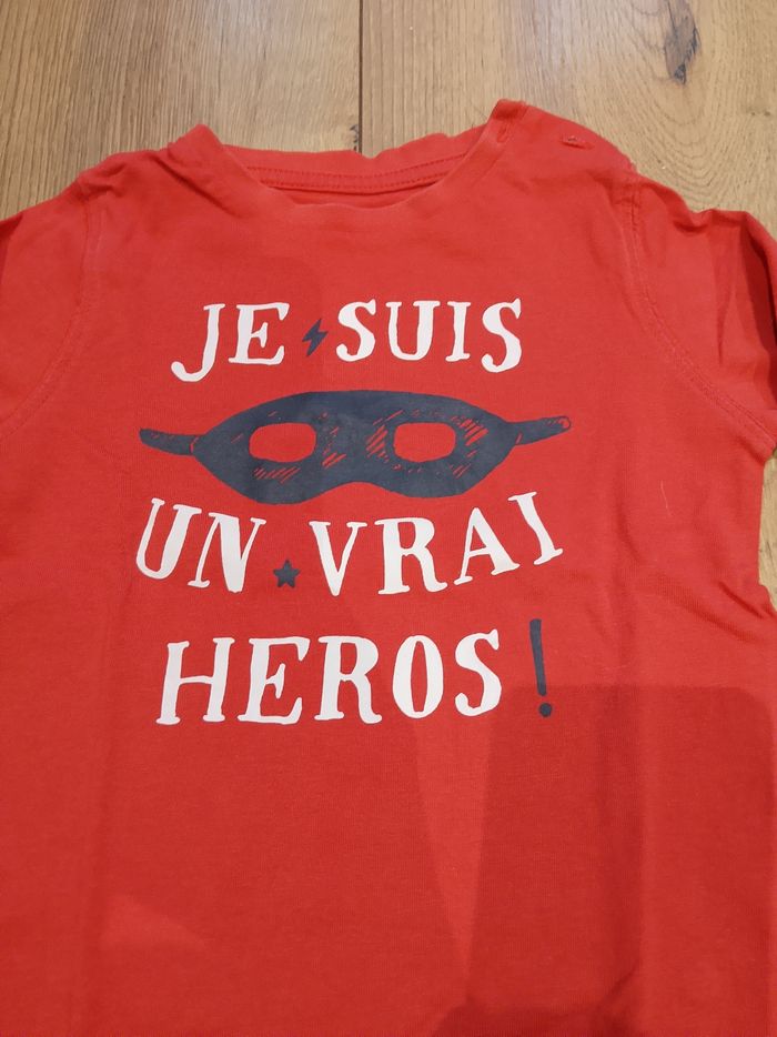 T-shirt manches longues pour bébé garçon 24 mois gémo - photo numéro 2