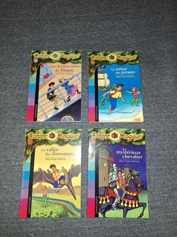 Lot de 4 livres la cabane magique