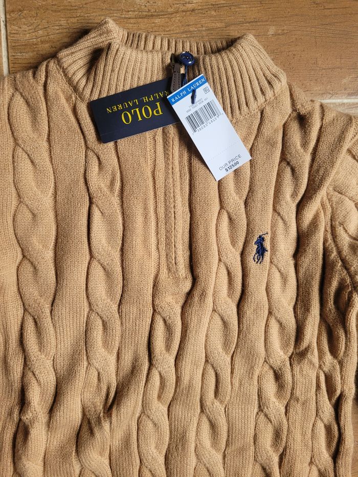 Pull Polo Ralph Lauren torsadé zipée - photo numéro 8