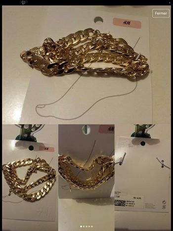 Bracelet chevilles doré  neuf