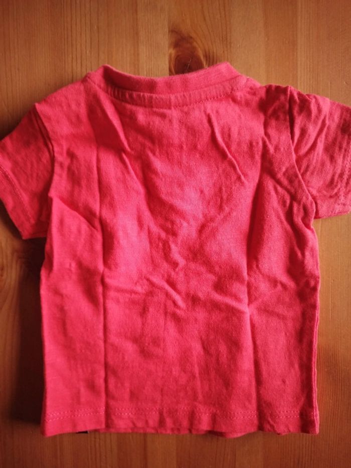Tee-shirt bébé rouge taille naissance - photo numéro 2