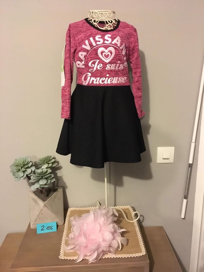 Robe manches longues fille 24 mois neuf avec étiquette - photo numéro 2