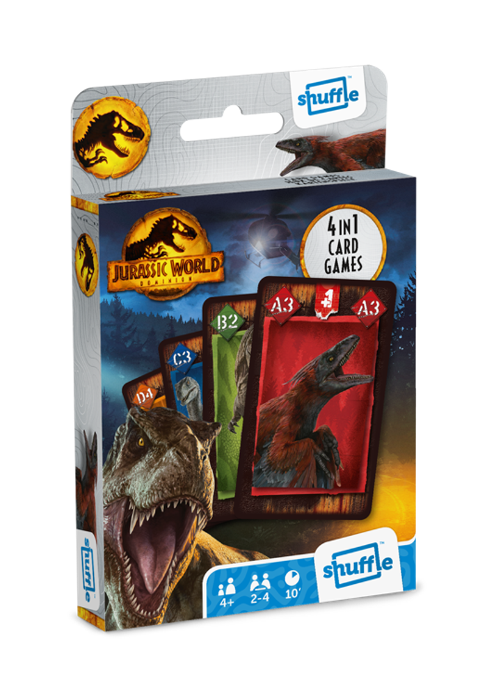 JURASSIC WORLD JEU DE CARTES DINOSAURES