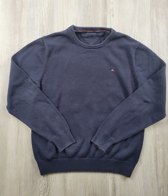 Pull Tommy Hilfiger - bleu marine - Taille S - Très bon état - photo numéro 3