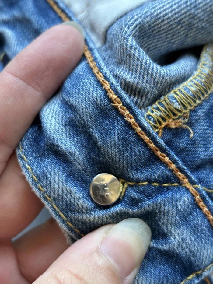 Jean levi’s 501 homme bleu effet délavé coupe regular straight droit taille W33 42/44 L L34 - photo numéro 12