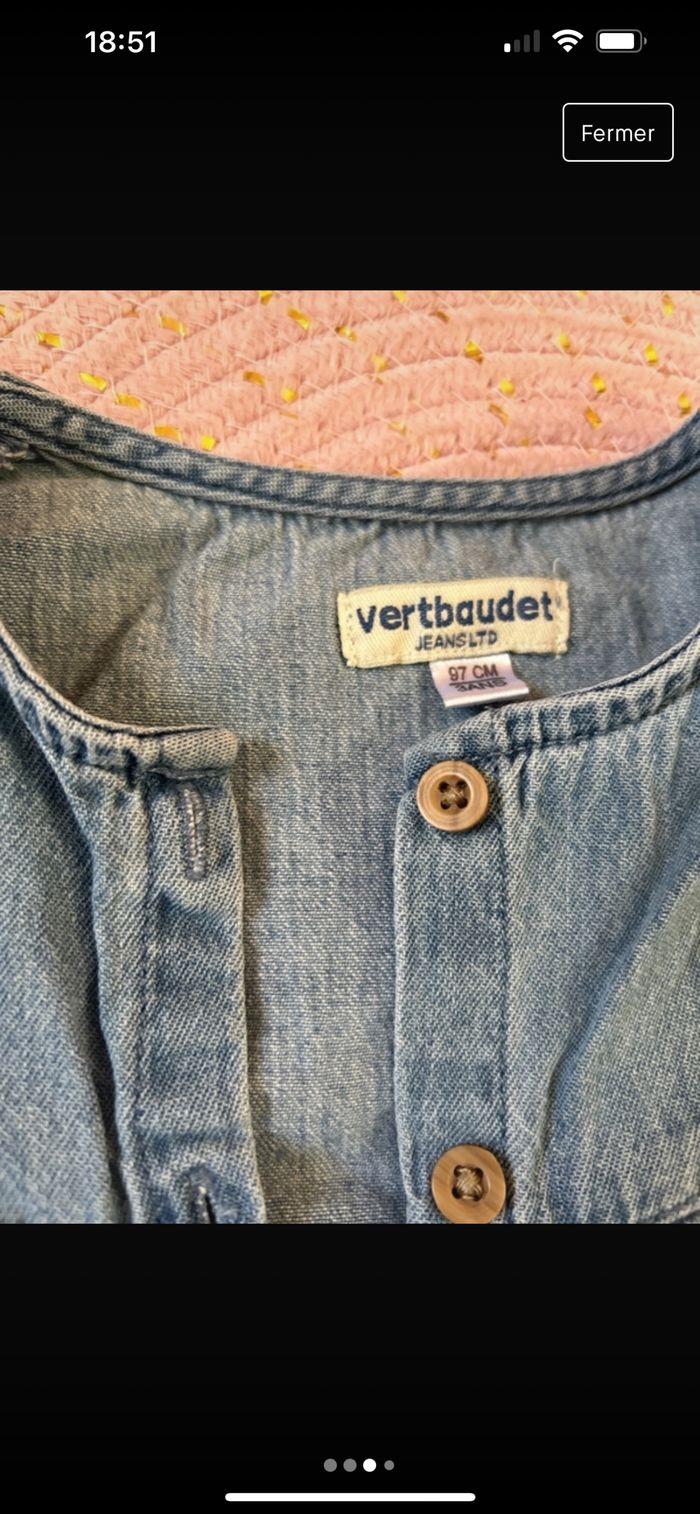 Chemisier en jean - photo numéro 3