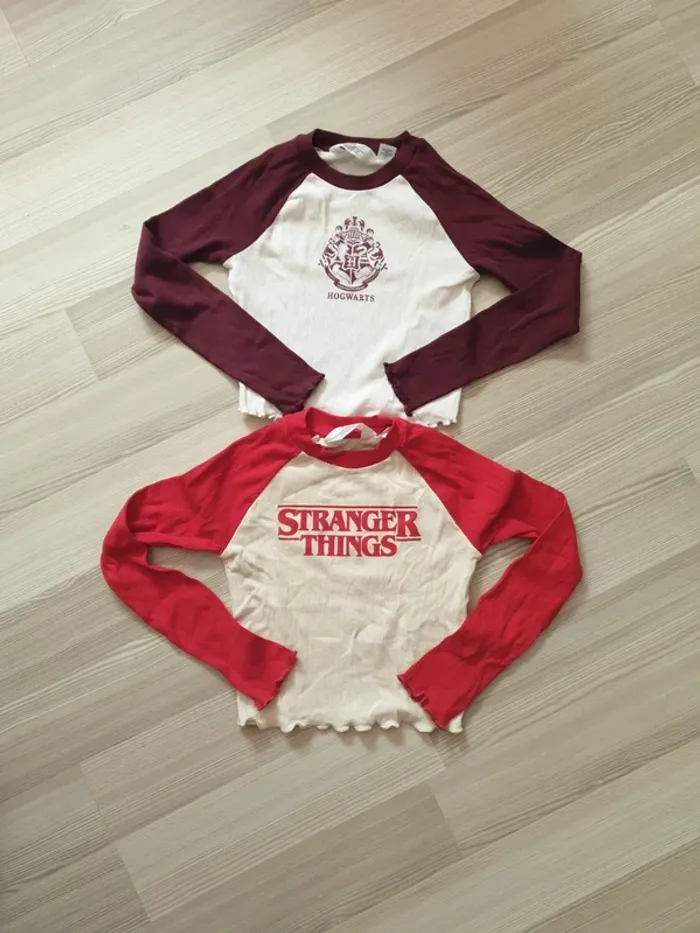 Lot maillots manches longues 8/10 ans