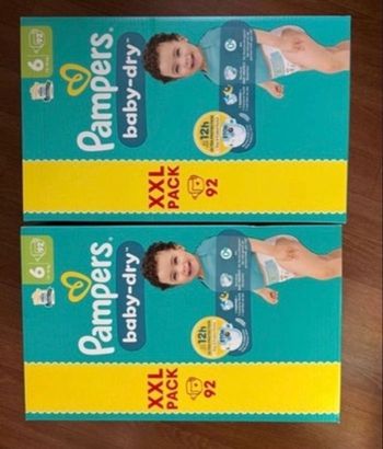 2 cartons de couches Pampers XXL taille 6