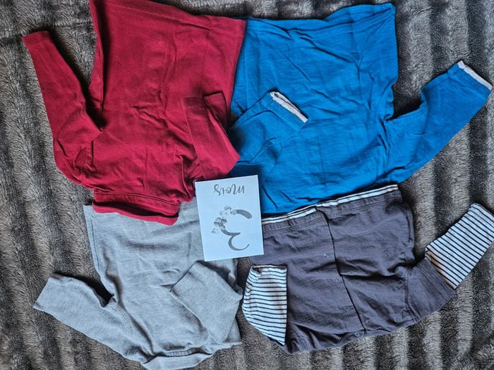 Lot 4 t-shirt manches longues garçon 3 mois - photo numéro 2