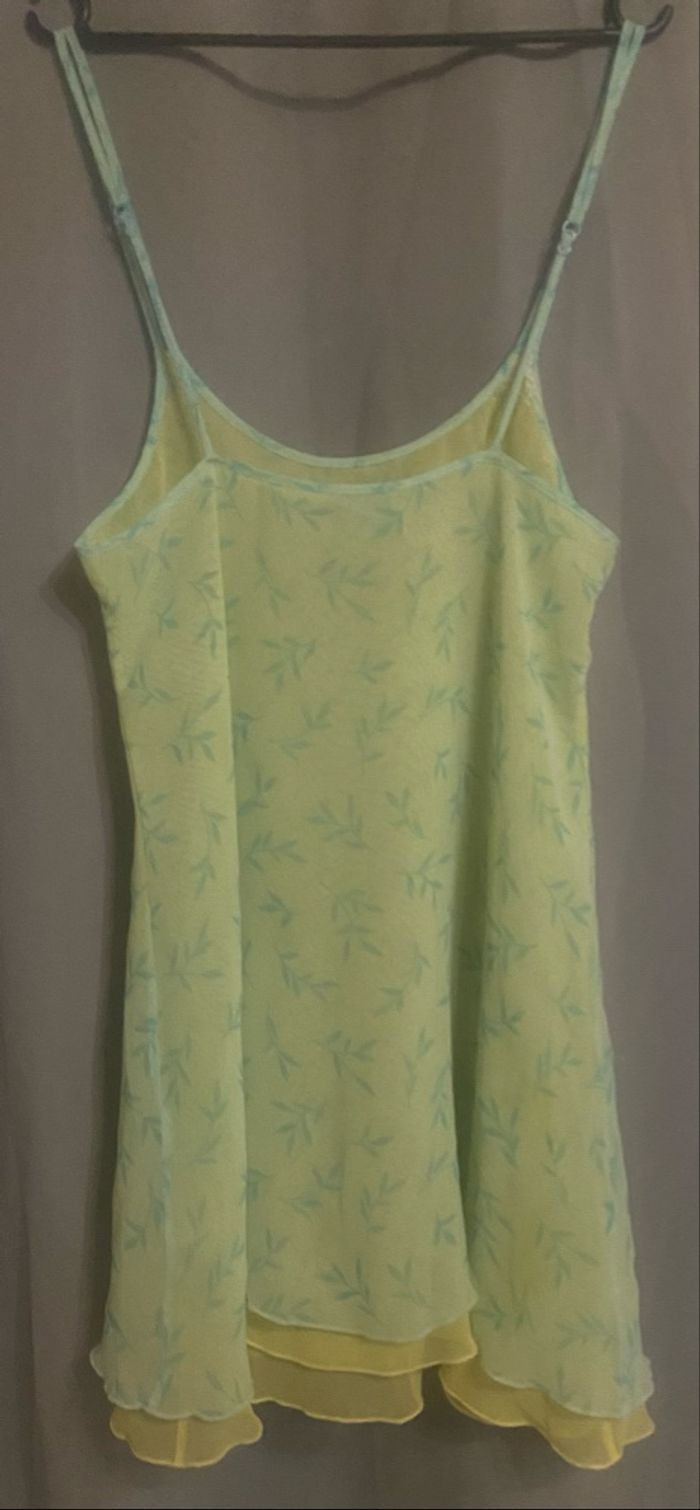 Nuisette à motifs »Etam »verte et jaune - photo numéro 2