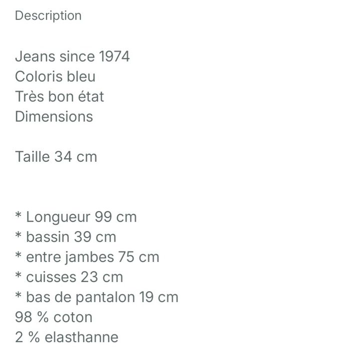 Jeans Miss Creeks  16 ans - photo numéro 7