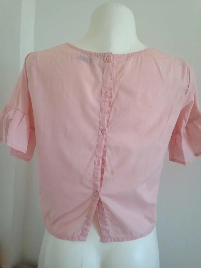 Blouse col rond manches courtes classique S 36 Gémo - photo numéro 5