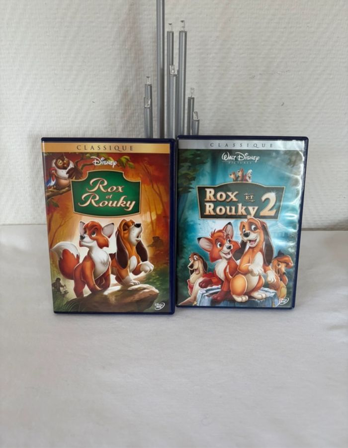 • Dvd Disney numéroté ~ Rox et Rouky (29) & Rox et Rouky 2 (89) •