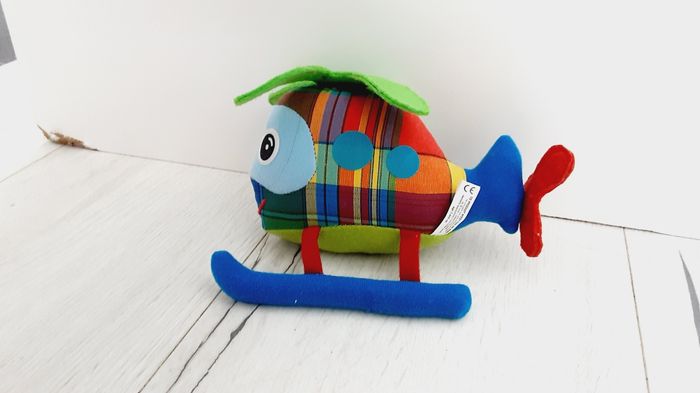 Peluche doudou de Guadeloupe hélicoptère 12 x 17 cm Neuf - photo numéro 2