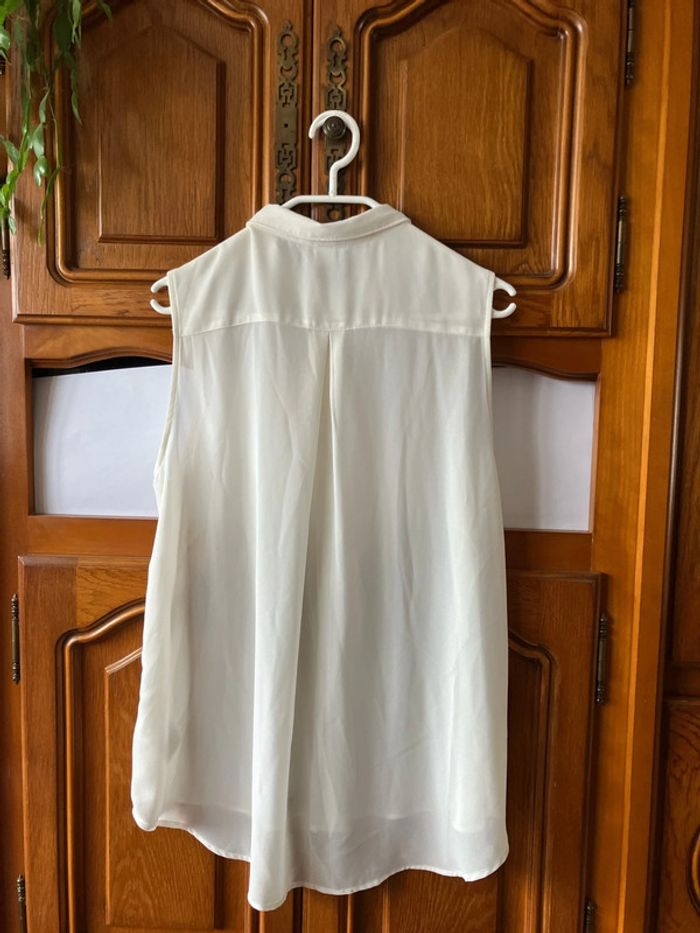 Chemisier blanc sans manches - photo numéro 2