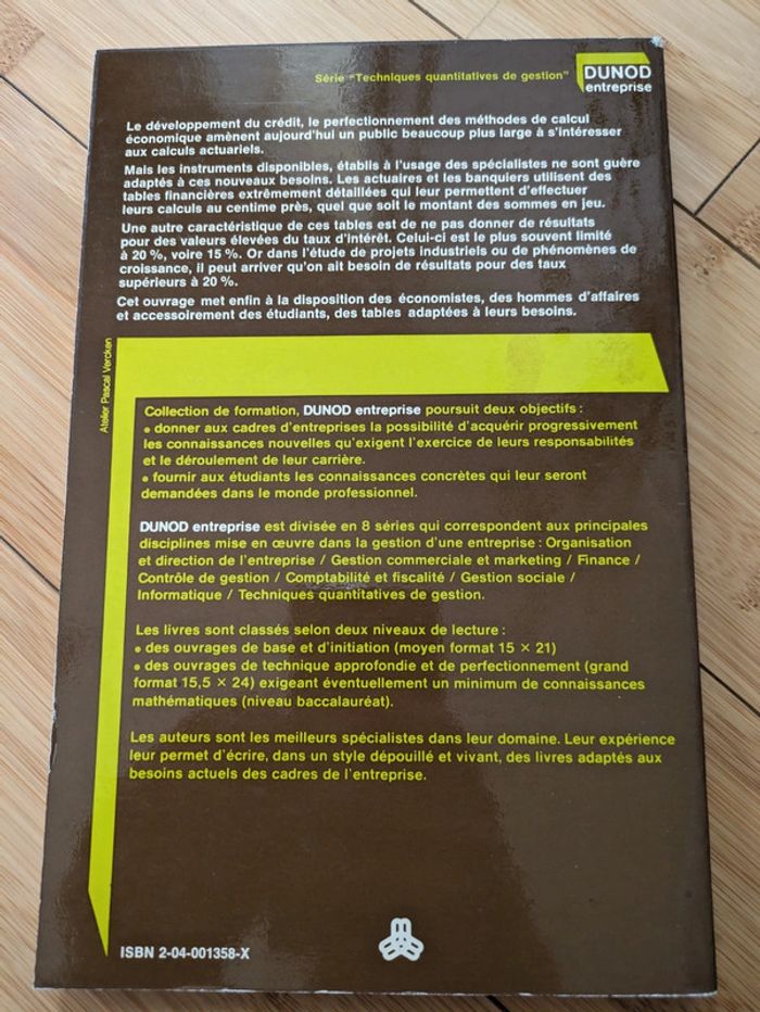 Tables économiques - photo numéro 2