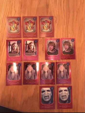 Lot 13 carte Harry Potter 1 à 6 Collection Auchan