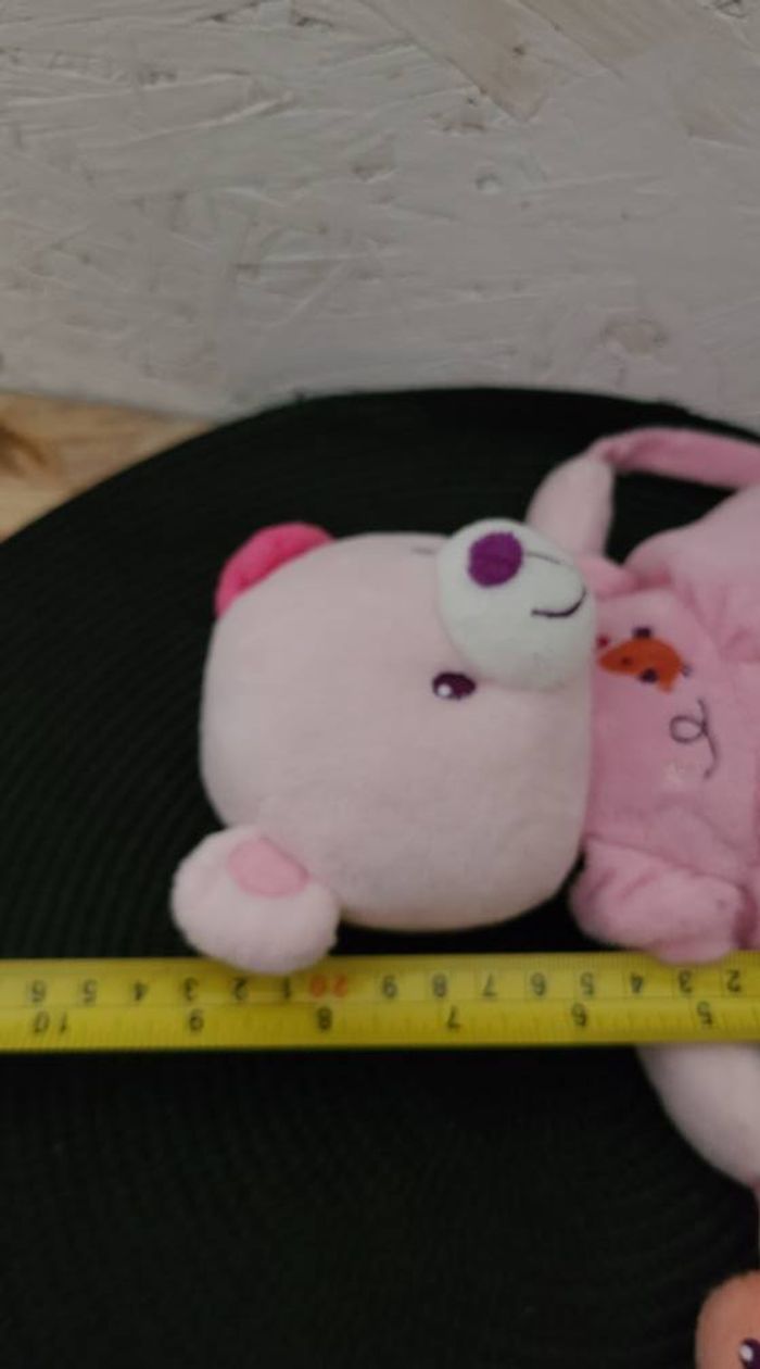 Doudou d'activité ours POMMETTE Intermarché peluche d'éveil grelot - photo numéro 2