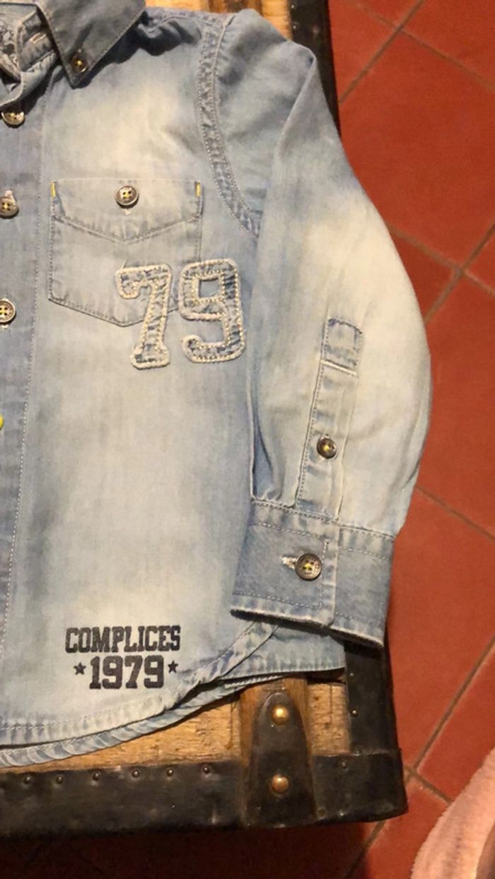 Très jolie chemise en jeans Complices 3 ans - photo numéro 3