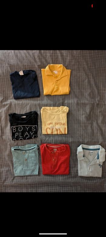 Lots de tee-shirts et polo manches courtes