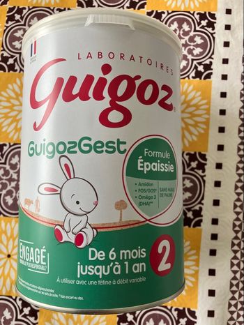 Lait infantile 2e âge épaissi 