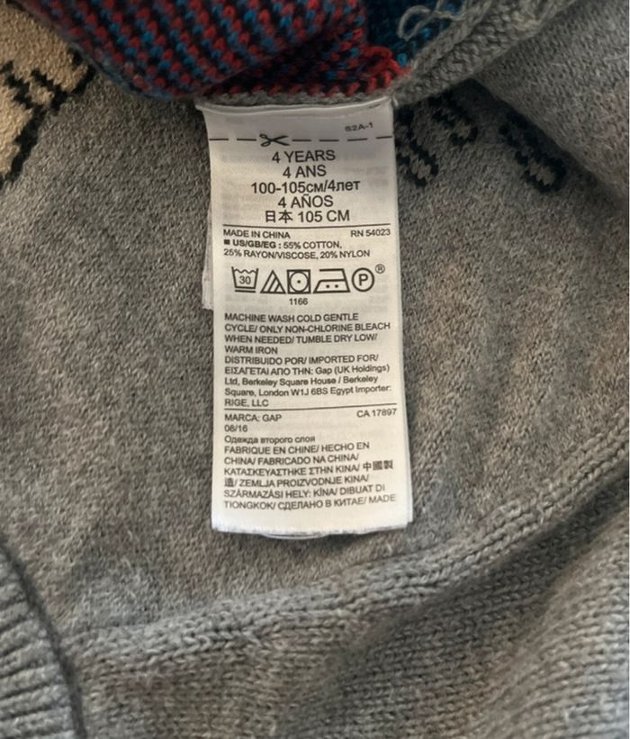 Pull - sweat / garçon / gris / 4ans / 105cm / Superman / Baby Gap - photo numéro 6