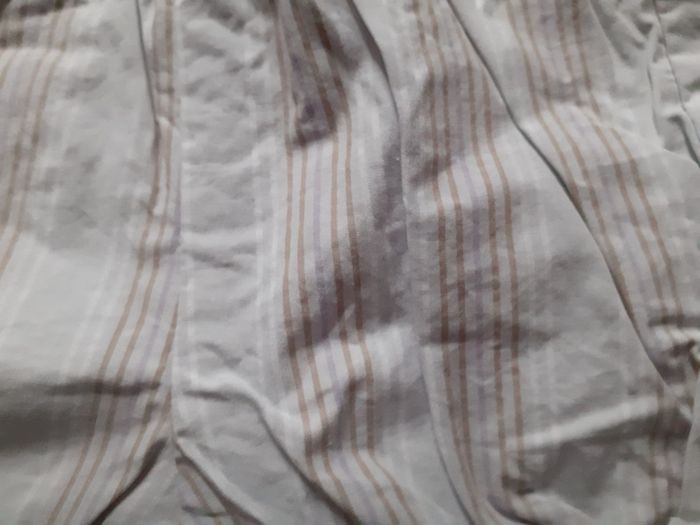 Short blanc rayé beige - photo numéro 2