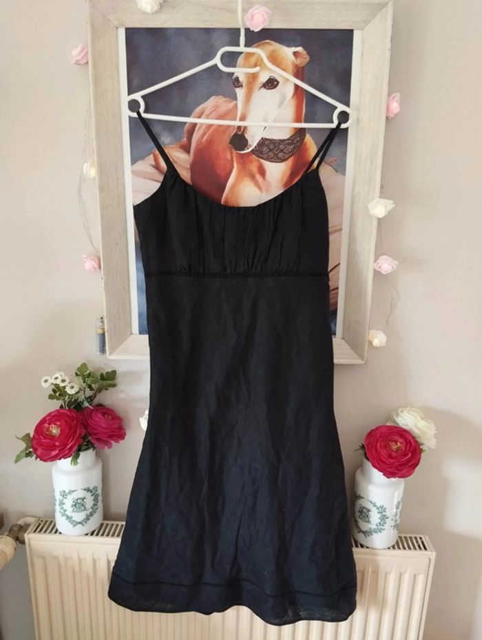 🌾Robe En Lin Noire T36/38🌾 - photo numéro 12