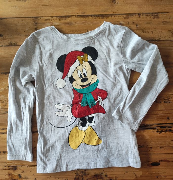 T.shirt manches longues Minnie noël 5 ans - photo numéro 7