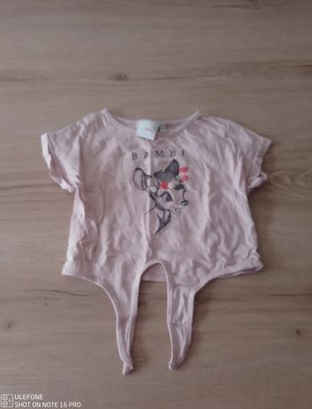 T-shirt Bambi fille Disney 3 ans