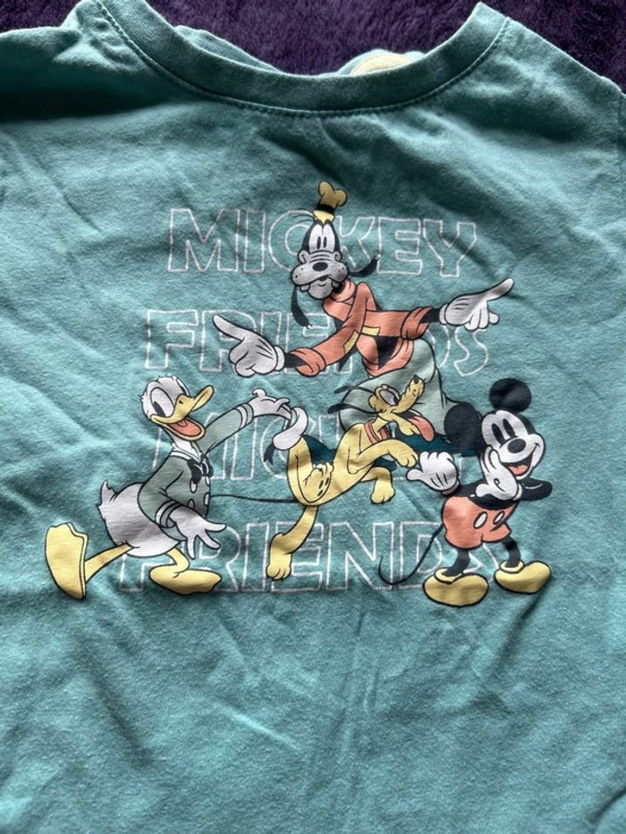 T-shirt manches courtes garcon Mickey, Dingo et Donald de Disney taille 3 ans - photo numéro 2