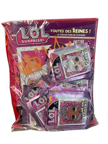 Album de cartes Panini Lol Surprise toute des reines + 50 pochettes de Stickers neuf
