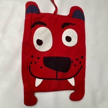 Pochette doudou rouge du pareil au même