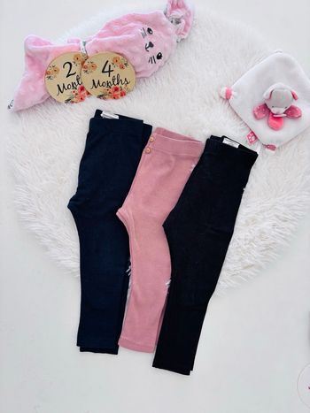 Lot leggings fille 