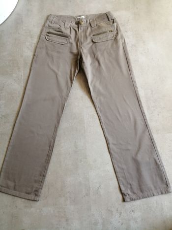 Pantalon en toile marron clair Taille 40 La Redoute
