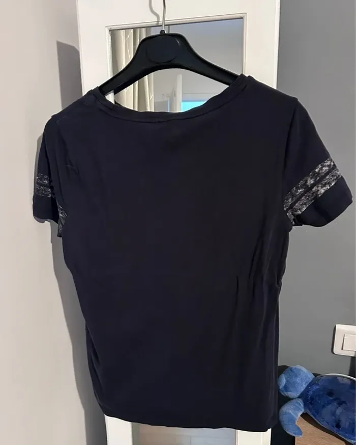 Tee shirt tommy hilfiger bleu marine taille S - photo numéro 2