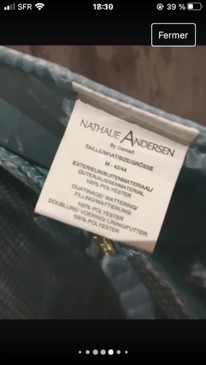 Splendide veste neuve en 40 de marque Damart collection Andersen - photo numéro 5