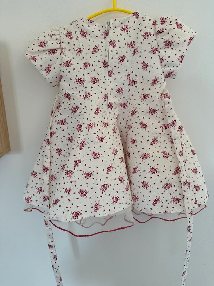 Robe de cérémonie fille blanche et rouge - photo numéro 7